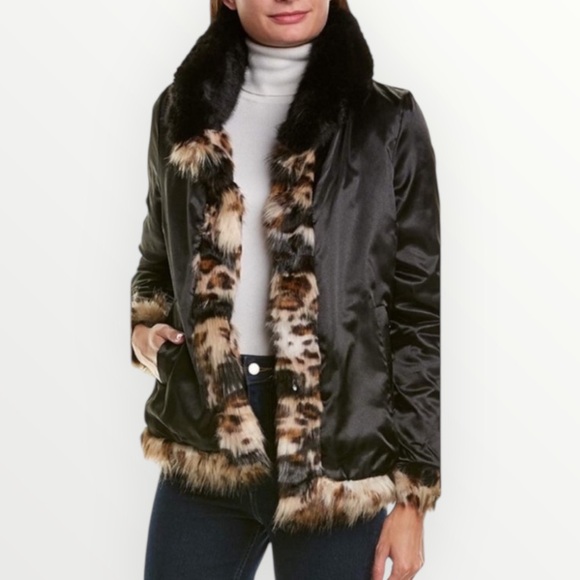NWOT Sam Edelman Reversible Faux Fur Jacket - Picture 1 of 13